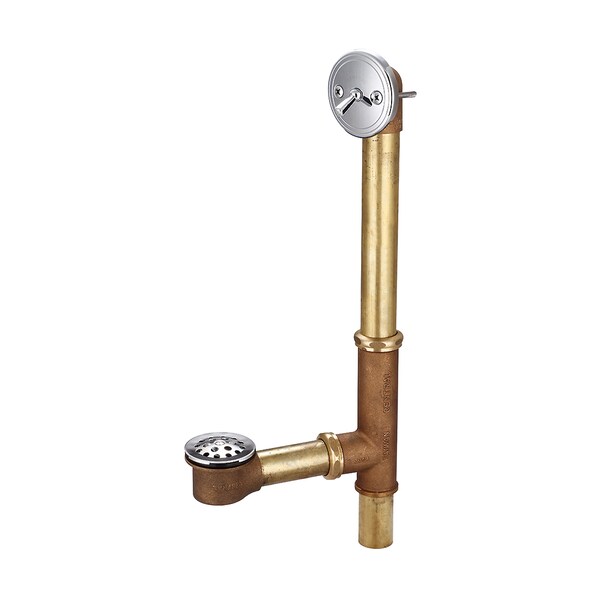 Multi-Tub Trip Lever Bath Drain, Polished Chrome, Weight: 5.13